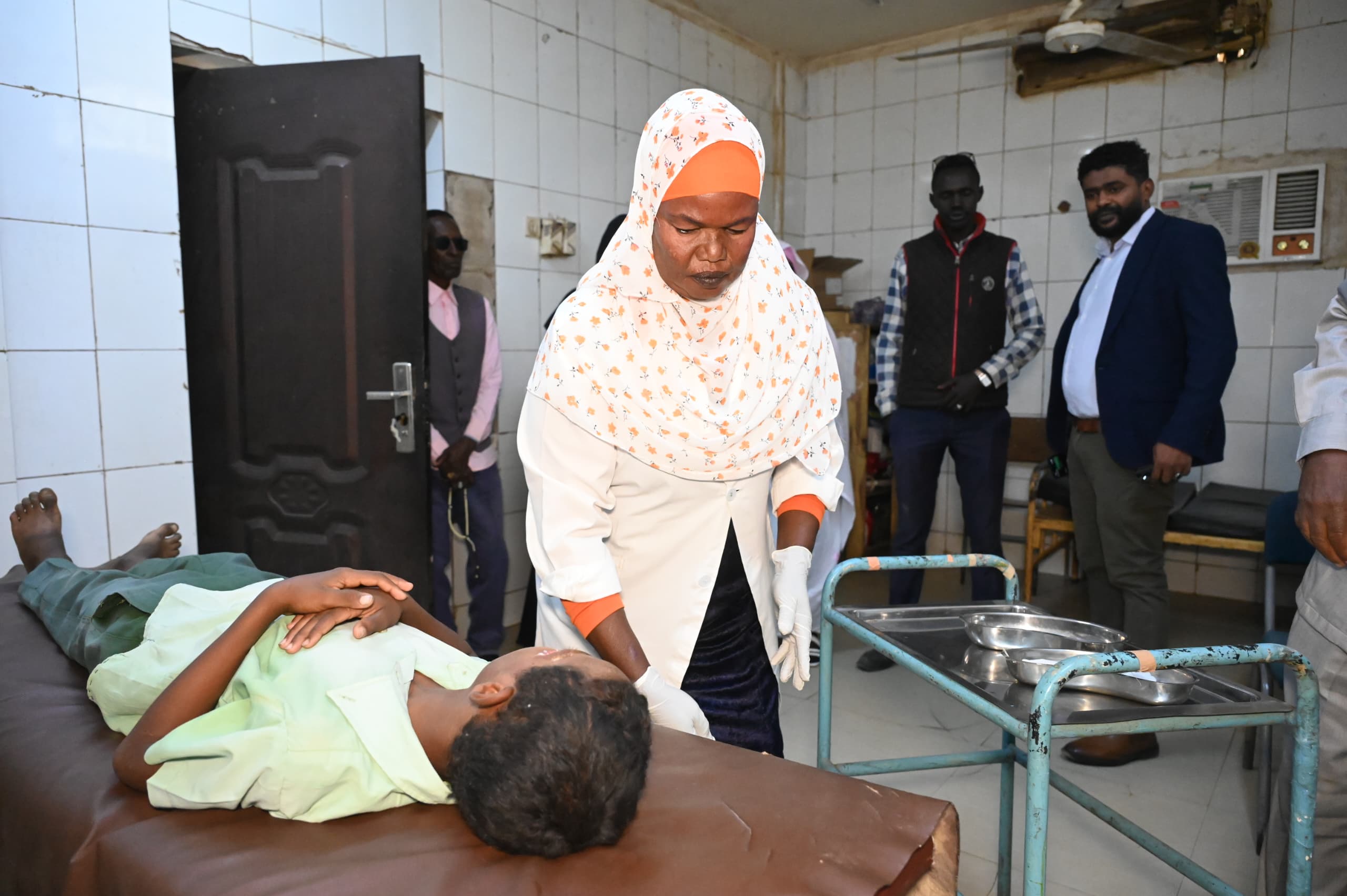 وفد وزارة الصحة الاتحادية على تقديم الخدمات الصحية للمواطنين بمدينة سنجة