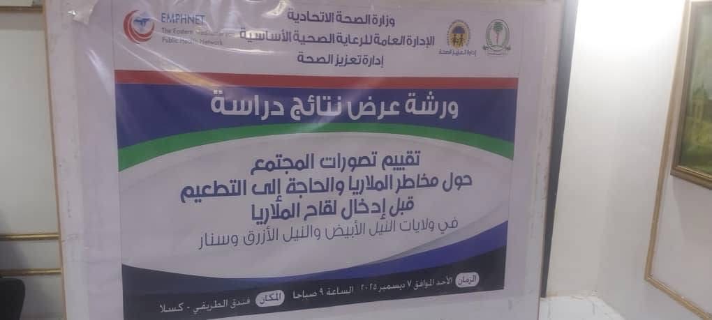 ورشة تصورات المجتمع لمخاطر الملاريا