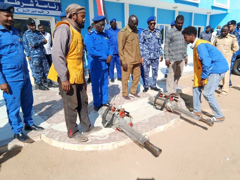 شرطة النيل الأزرق تطلق حملة شاملة للنظافة وإصحاح البيئة ومكافحة نواقل الأمراض