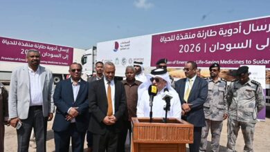 وزير الصحة والسفير القطري يدشنان جسرًا بحريًا لأدوية منقذة للحياة 4 FB IMG 1771780613810