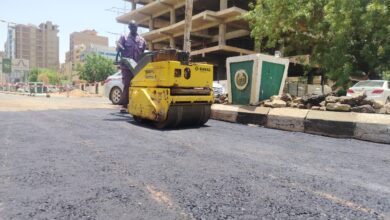 هيئة الطرق والجسور تواصل تأهيل شارع النيلين 4 IMG 20260713 WA0001