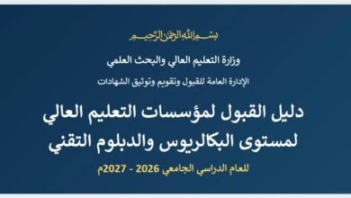 وزارة التعليم العالي تطلق الدليل الإلكتروني للقبول للعام 2026–2027م 4 IMG 20260917 WA0000